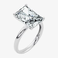 F / Vs2) Womens Ct. Lab Grown White Diamond 14K Gold Rectangular Engagement Ring