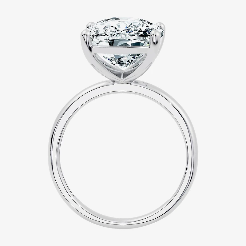 F / Vs2) Womens Ct. Lab Grown White Diamond 14K Gold Cushion Engagement Ring