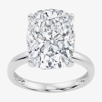 F / Vs2) Womens Ct. Lab Grown White Diamond 14K Gold Cushion Engagement Ring