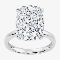 F / Vs2) Womens Ct. Lab Grown White Diamond 14K Gold Cushion Engagement Ring