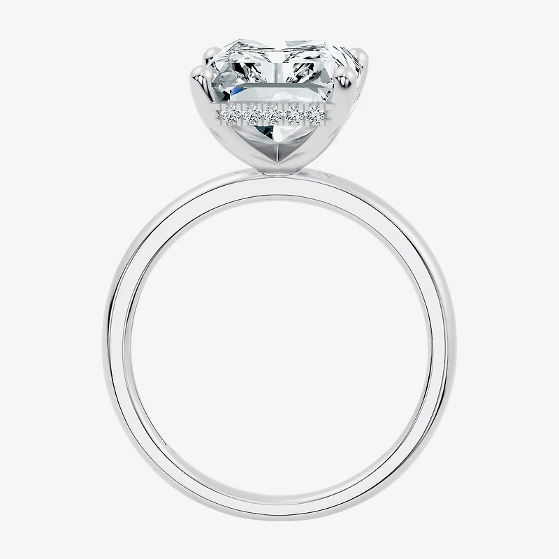 Signature By Modern Bride (F/Vs2) Womens 7 Ct.T.W. Lab Grown White Diamond 14K Gold Rectangular Engagement Ring
