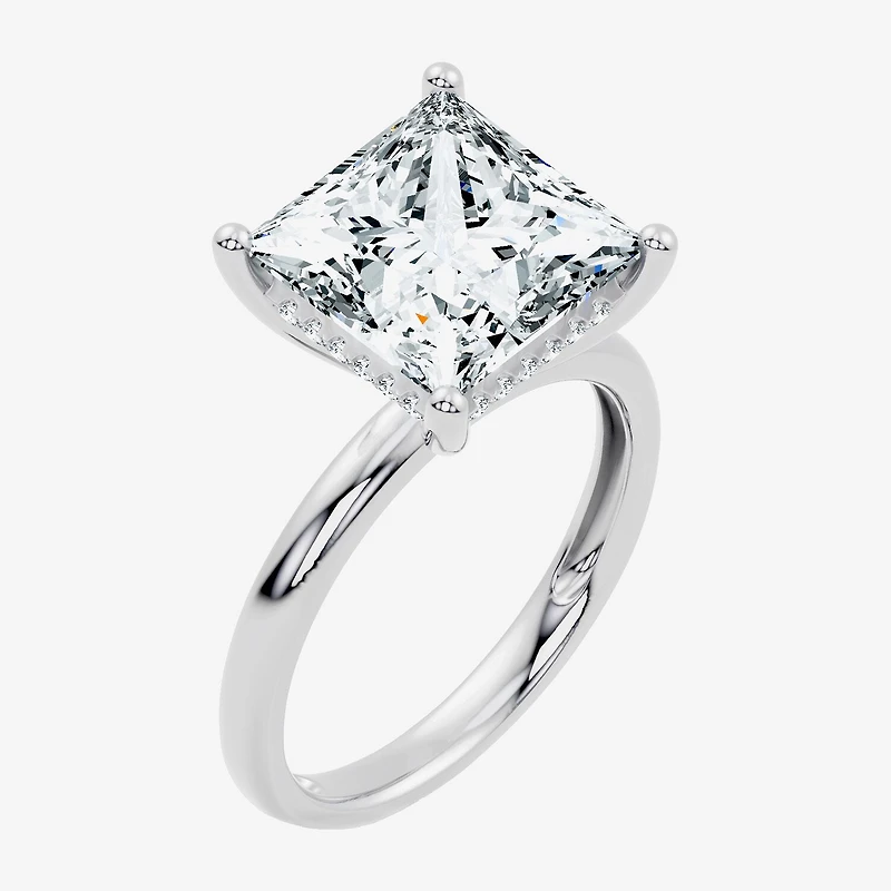 Signature By Modern Bride (F / Vs2) Womens 1/10 Ct. T.W. Lab Grown White Diamond 14K Gold Engagement Ring