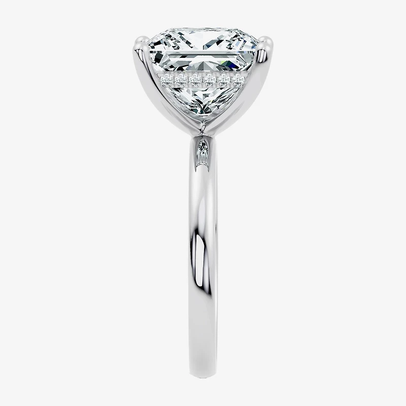 Signature By Modern Bride (F / Vs2) Womens 1/10 Ct. T.W. Lab Grown White Diamond 14K Gold Engagement Ring