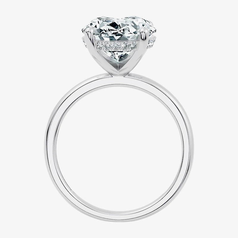 Signature By Modern Bride (F / Vs2) Womens 5 1/10 Ct. T.W. Lab Grown White Diamond 14K Gold Oval Engagement Ring