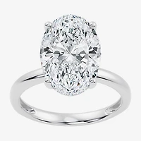 Signature By Modern Bride (F / Vs2) Womens 5 1/10 Ct. T.W. Lab Grown White Diamond 14K Gold Oval Engagement Ring