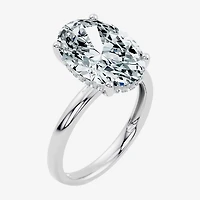 Signature By Modern Bride (F / Vs2) Womens 5 1/10 Ct. T.W. Lab Grown White Diamond 14K Gold Oval Engagement Ring
