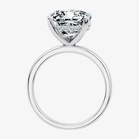 Signature By Modern Bride (F / Vs2) Womens 1/10 Ct. T.W. Lab Grown White Diamond 14K Gold Cushion Engagement Ring