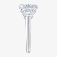 (F / Vs2) Womens 2 CT. T.W. Lab Grown White Diamond 10K Gold Oval 5-Stone Engagement Ring