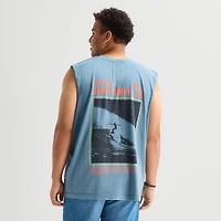 Arizona Mens Crew Neck Sleeveless Big and Tall Muscle T-Shirt