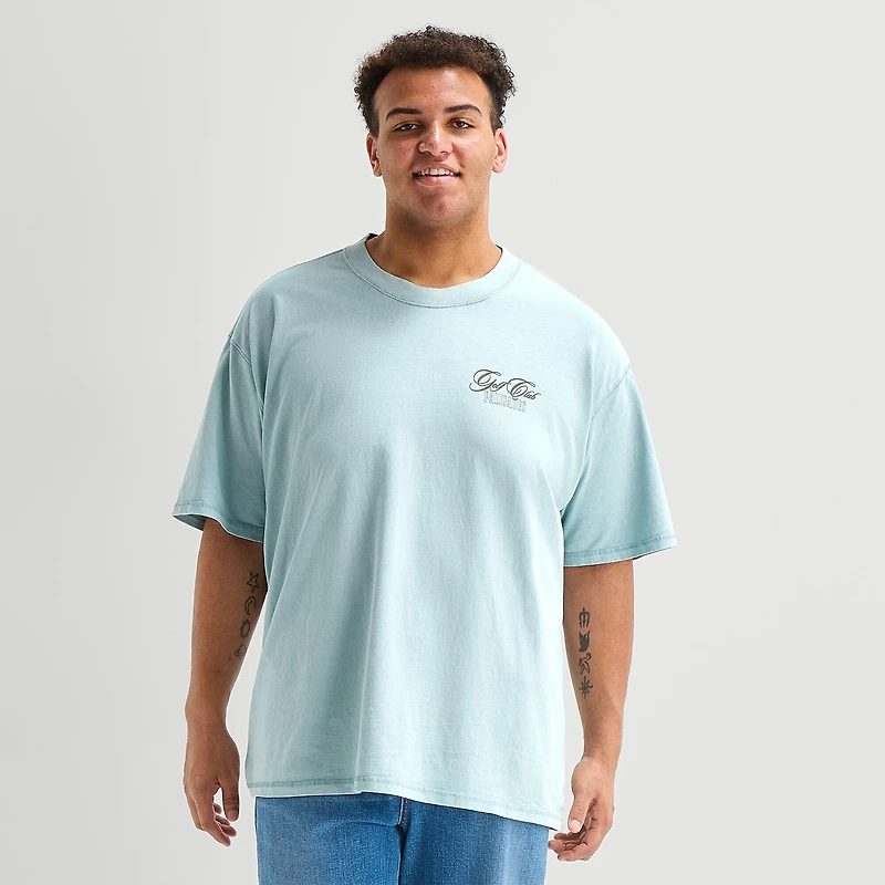 Arizona Mens Crew Neck Short Sleeve Boxy Fit Big and Tall Graphic T-Shirt