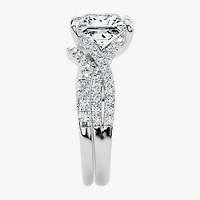 Signature By Modern Bride (F-G / Vs2-Si1) Womens 3 1/2 CT. T.W Lab Grown White Diamond 10K Gold Side Stone Bridal Set