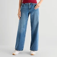 Arizona Womens Juniors Low Rise Baggy Fit Jean