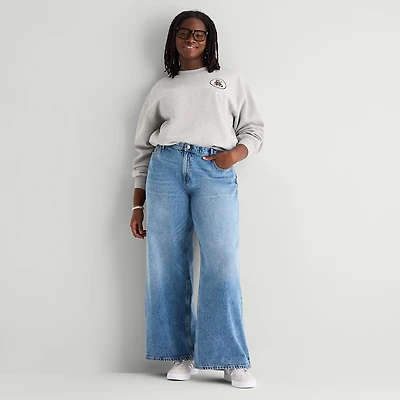 Arizona Womens Juniors Plus Low Rise Baggy Fit Jean