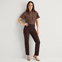 Liz Claiborne Lisa Womens Straight Pull-On Pant