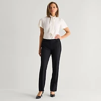 Liz Claiborne Audra Curvy Womens Straight Mid Rise Trouser