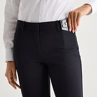 Liz Claiborne Emma Womens Straight Mid Rise Ankle Pant