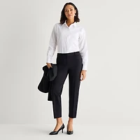 Liz Claiborne Emma Womens Straight Mid Rise Ankle Pant
