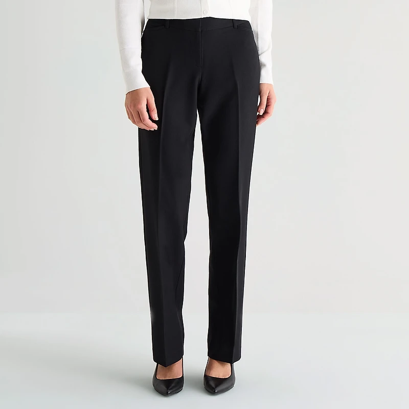 Liz Claiborne Audra Womens Straight Mid Rise Trouser