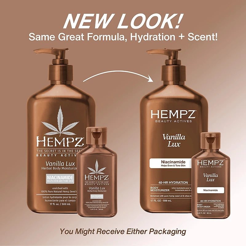 Hempz Vanilla Lux Herbal Body Moisturizer