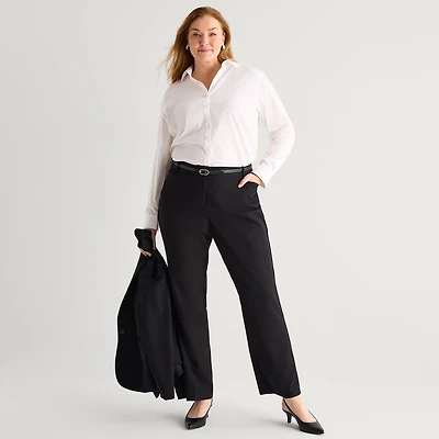 Liz Claiborne Audra Womens Straight Mid Rise Trouser