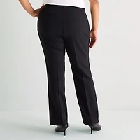 Liz Claiborne Audra Curvy Womens Straight Mid Rise Trouser