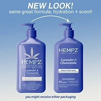 Hempz Lavender & Chamomile Herbal Body Moisturizer With Retinol Alternative 17 Oz.