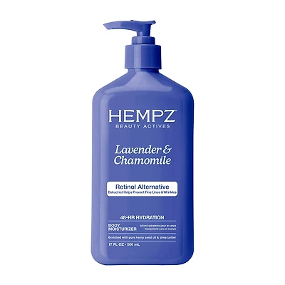 Hempz Lavender & Chamomile Herbal Body Moisturizer With Retinol Alternative 17 Oz.