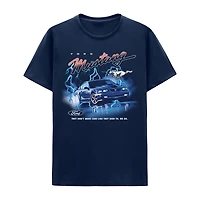 Ford Mustang Mens Crew Neck Short Sleeve Regular Fit Graphic T-Shirt