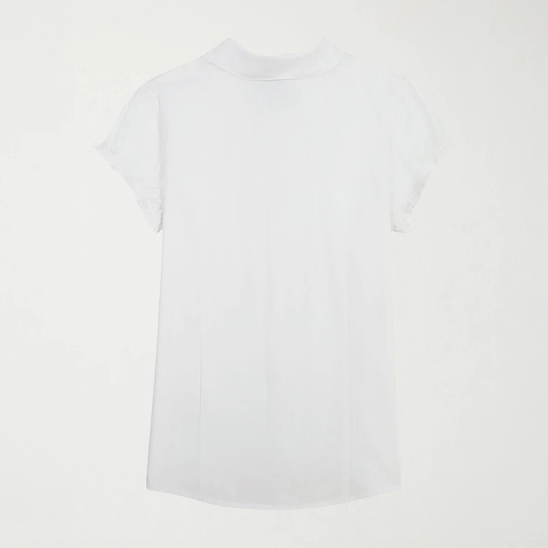 IZOD Womens Juniors Short Sleeve Blouse