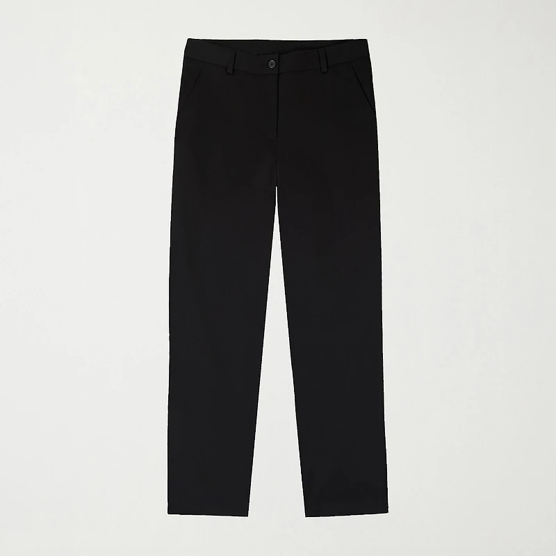 IZOD Womens Juniors Wide Leg Mid Rise Flat Front Pant