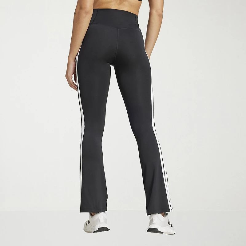 adidas Womens High Rise Knit Active Flare Full Length Leggings