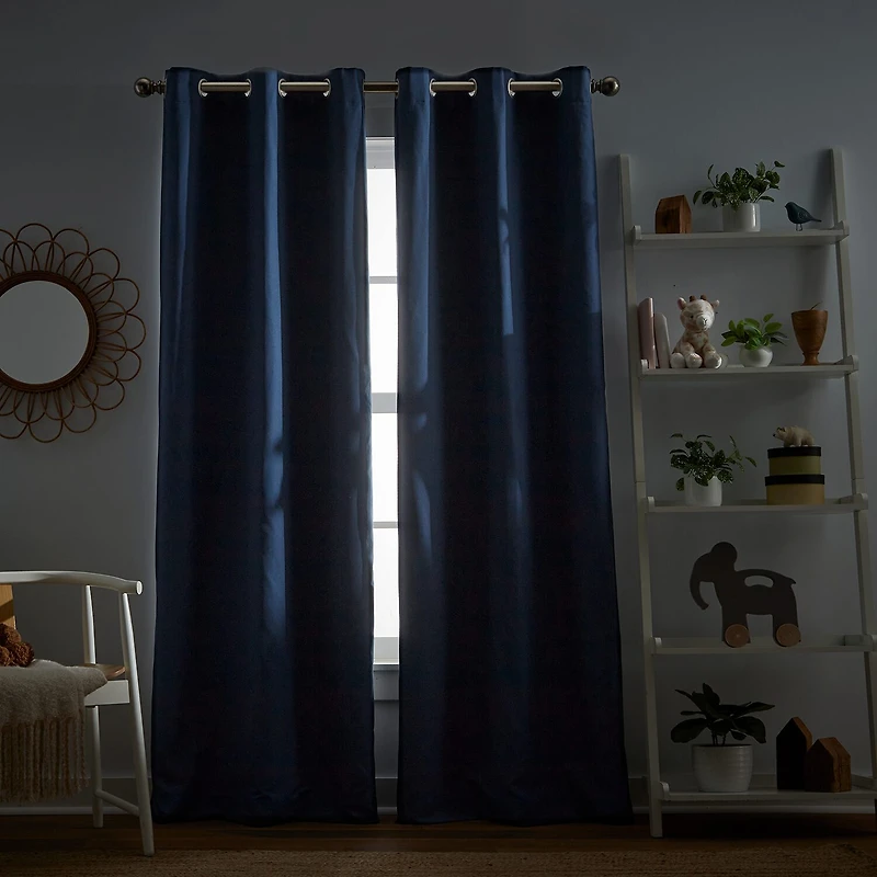 CHF Harper Grommet Top Blackout Set of 2 Curtain Panel