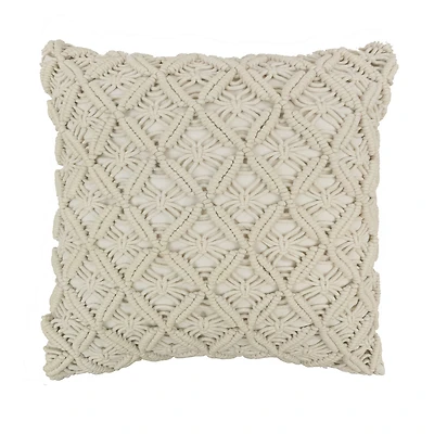 Your Lifestyle By Donna Sharp Crochet Square Throw Pillow