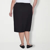 Alfred Dunner Suiting Womens Plus Pencil Skirt