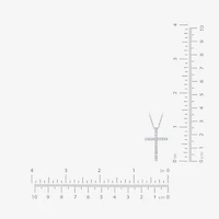 (H-I / I1) Womens 1/2 CT. T.W. Lab Grown White Diamond 10K Gold Cross 18 Inch Pendant Necklace