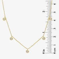 (G-H / I1-I2) Womens 1/6 CT. T.W. Lab Grown White Diamond 10K Gold 18 Inch Pendant Necklace