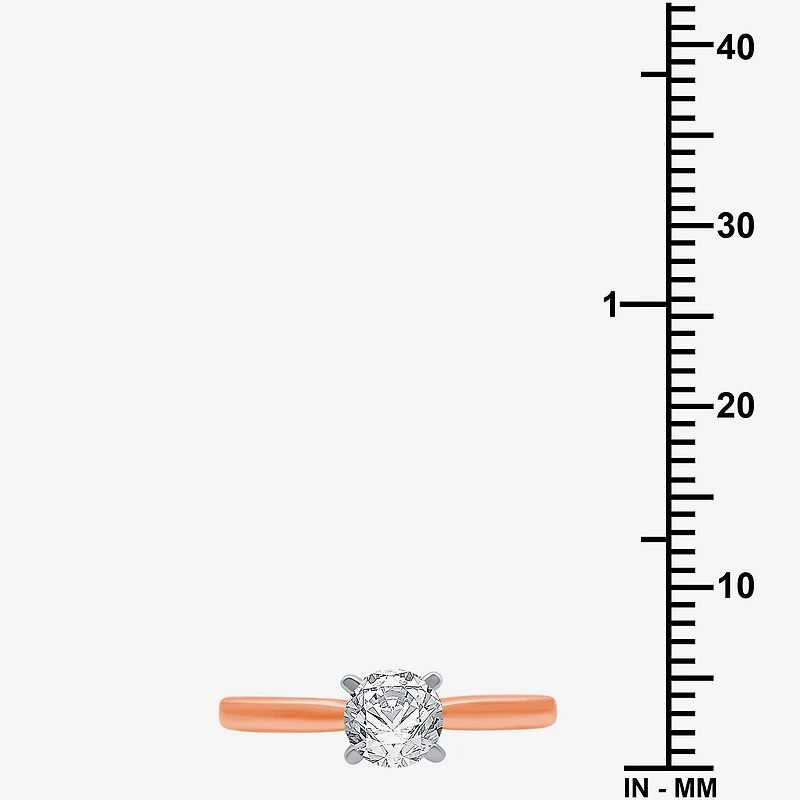 (G / SI2) Womens 3/4 CT. Lab-Grown White Diamond 10K Gold or 14K Round Solitaire Engagement Ring