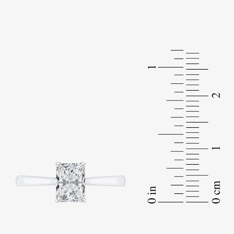 1 CT. Lab-Grown (G / VS2) Diamond Radiant-cut Solitaire Engagement Ring 10K Gold