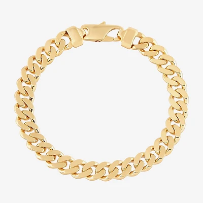Unisex Adult 14K Gold 8 1/2 Inch Solid Link Chain Bracelet