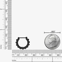 Mens Stainless Steel 15mm Hoop Earrings