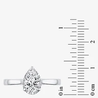 (H-I / Si2) Womens 3/4 CT. Lab Grown White Diamond 10K Gold Pear Solitaire Engagement Ring