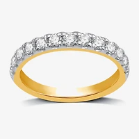 (H-I / I1) Womens 3MM 3/4 CT. T.W. Lab Grown White Diamond 14K Gold Wedding Band