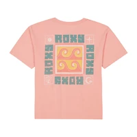 Roxy Big Kid Girls Crew Neck Short Sleeve Oversized Graphic T-Shirt