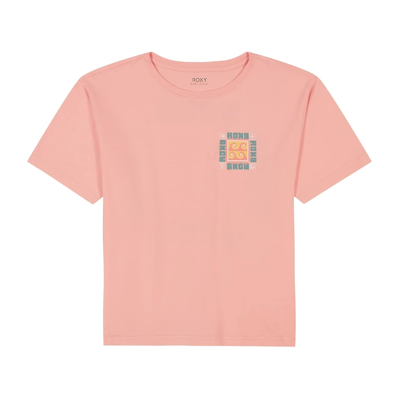 Roxy Big Kid Girls Crew Neck Short Sleeve Oversized Graphic T-Shirt