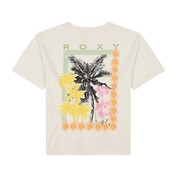 Roxy Big Kid Girls Crew Neck Short Sleeve Oversized Graphic T-Shirt