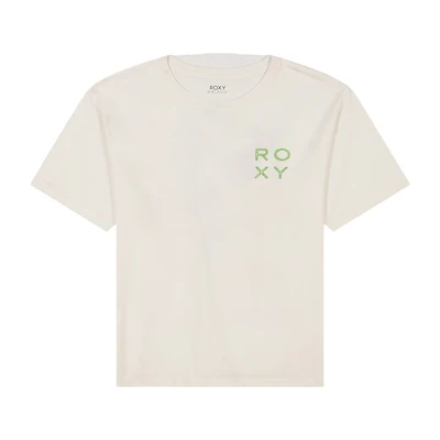 Roxy Big Kid Girls Crew Neck Short Sleeve Oversized Graphic T-Shirt