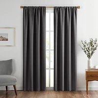 Threadmade Vanderbilt Rod Pocket Energy Saving Blackout Single Curtain Panel