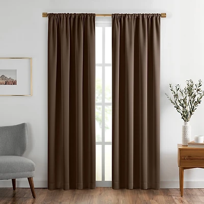 Threadmade Vanderbilt Rod Pocket Energy Saving Blackout Single Curtain Panel