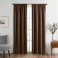 Threadmade Vanderbilt Rod Pocket Energy Saving Blackout Single Curtain Panel