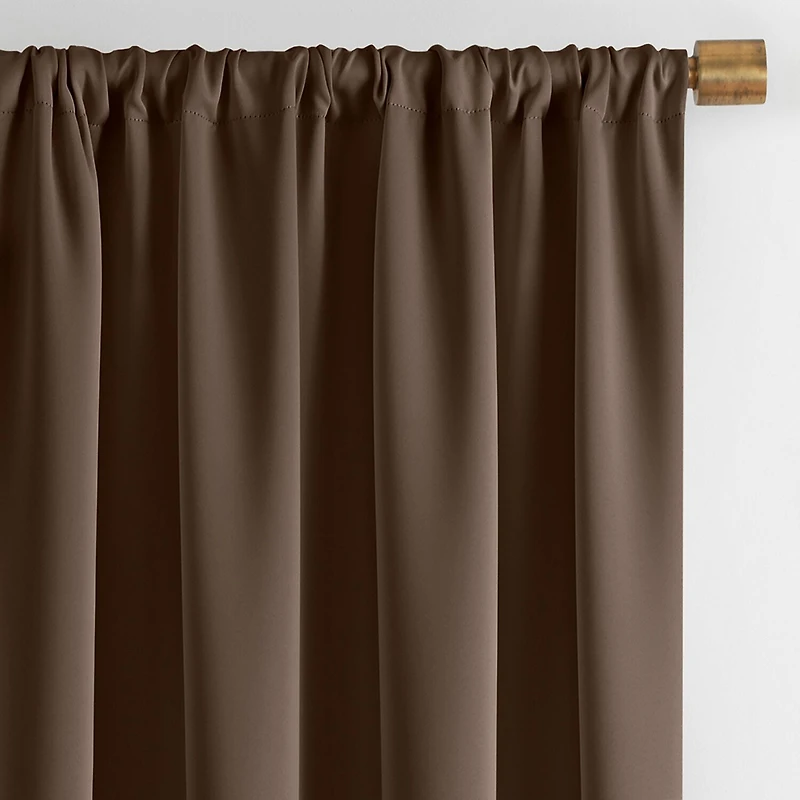 Threadmade Vanderbilt Rod Pocket Energy Saving Blackout Single Curtain Panel